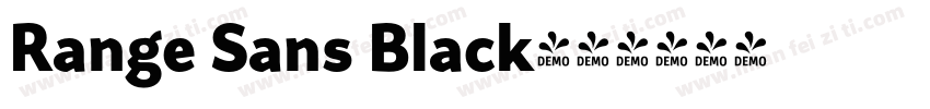 Range Sans Black字体转换
